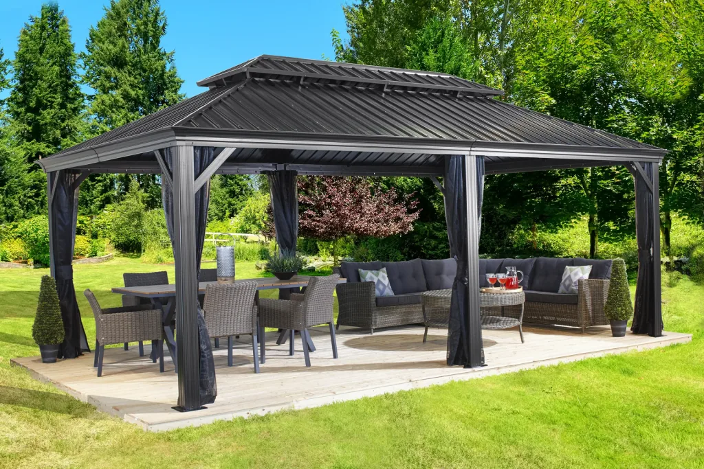 Sojag Vorhang-Set passend zum Pavillon Messina 12x20