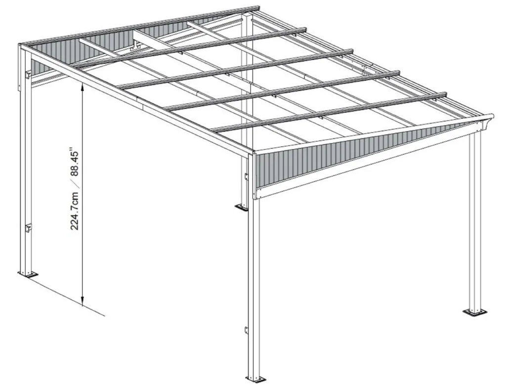 Sojag Terrassenüberdachung St. Barth 10x12