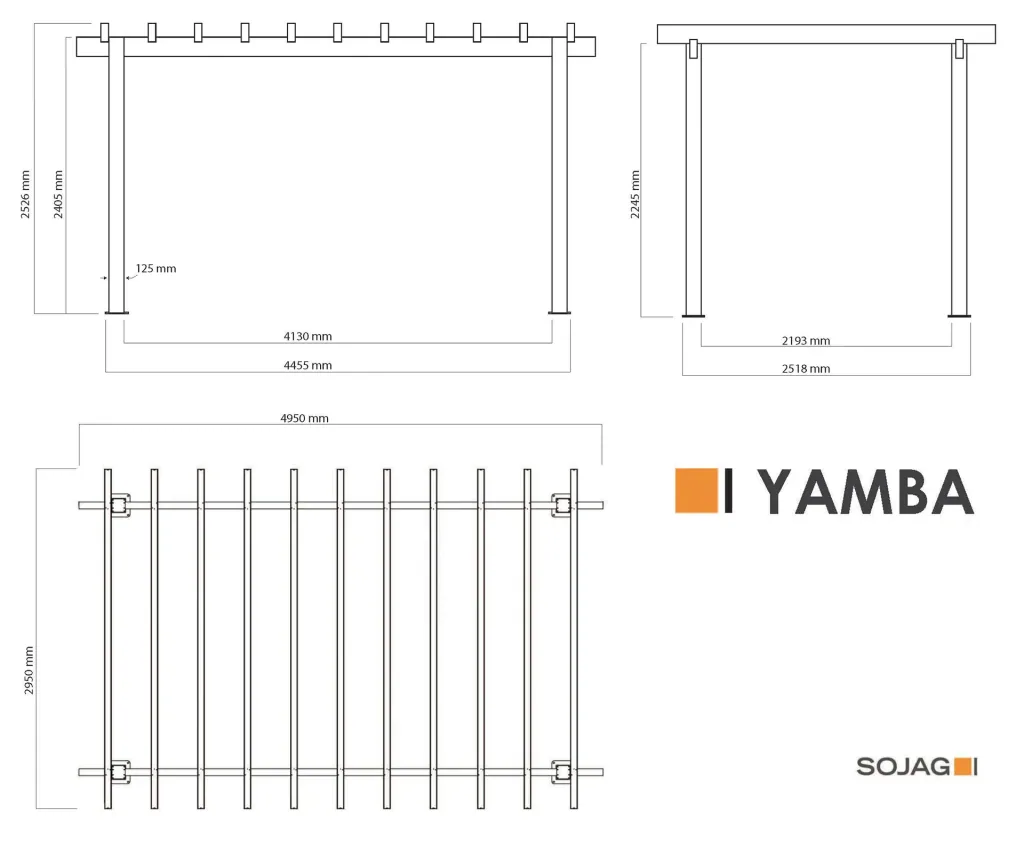 Sojag Pergola Yamba 10x16
