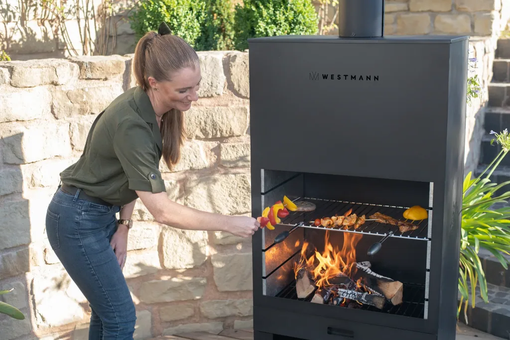 Westmann Grill und Gartenkamin schwarz