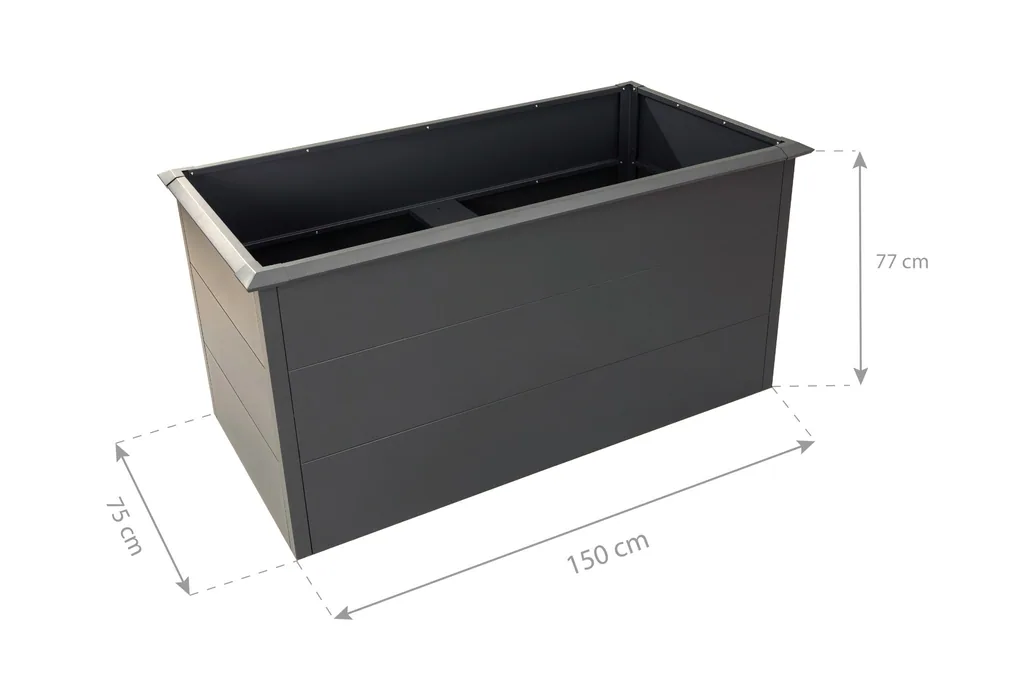 Westmann Hochbeet Primus L Metall anthrazit