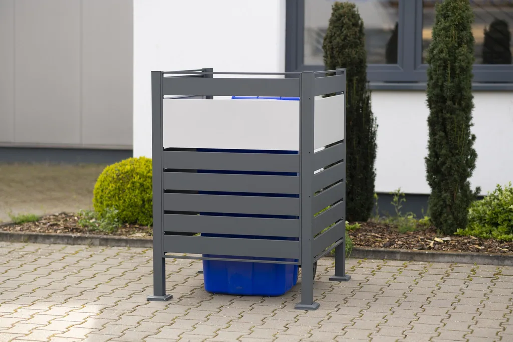 Westmann Mülltonnenverkleidung Planum 1er 120 cm anthrazit (1× 240 L)