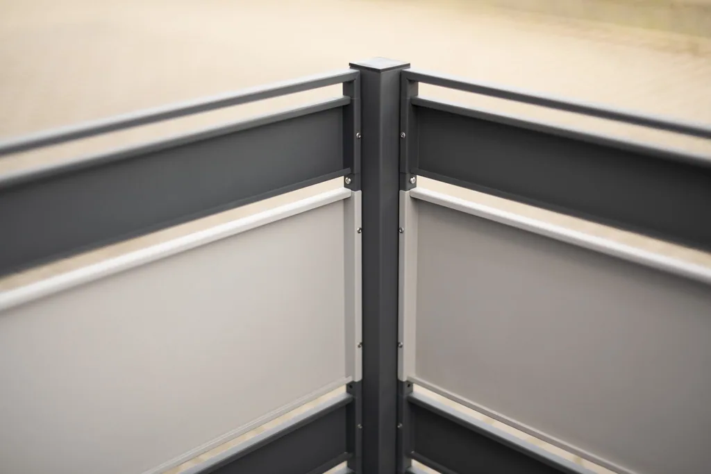 Westmann Mülltonnenverkleidung Planum 4er 120 cm anthrazit (4× 240 L)