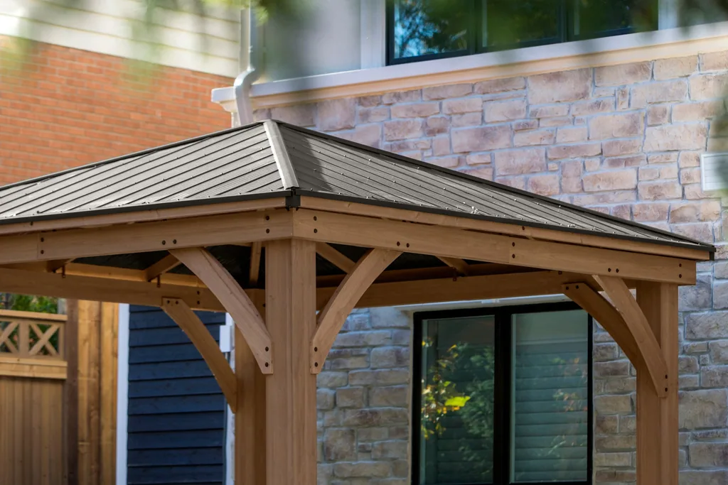 Westmann Holzpavillon Devon 12×12 Natur
