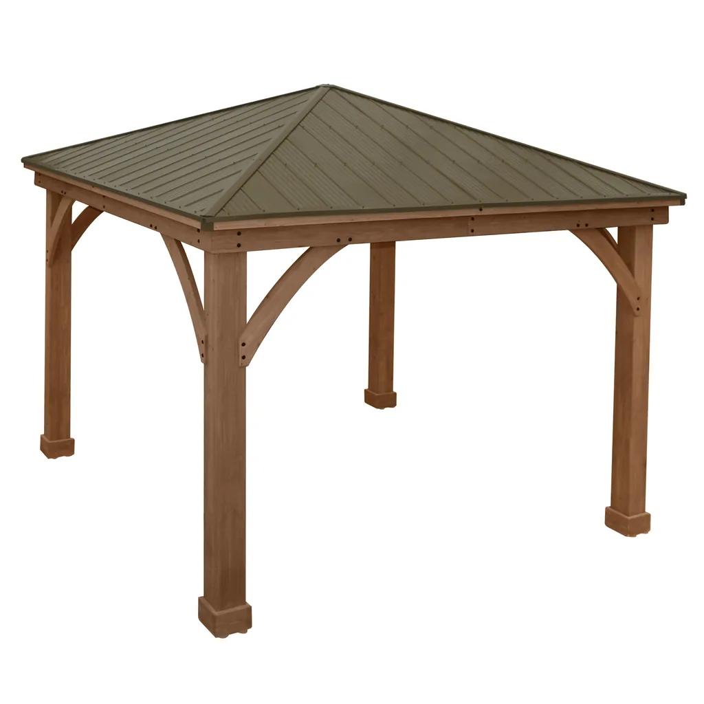Westmann Holzpavillon Devon 12×12 Natur