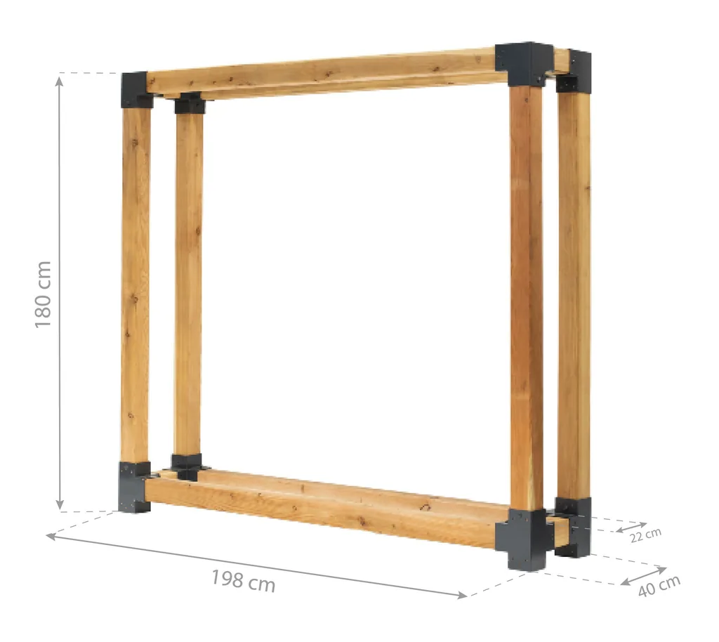 Westmann Kaminholzregal Michel XXL Holz natur