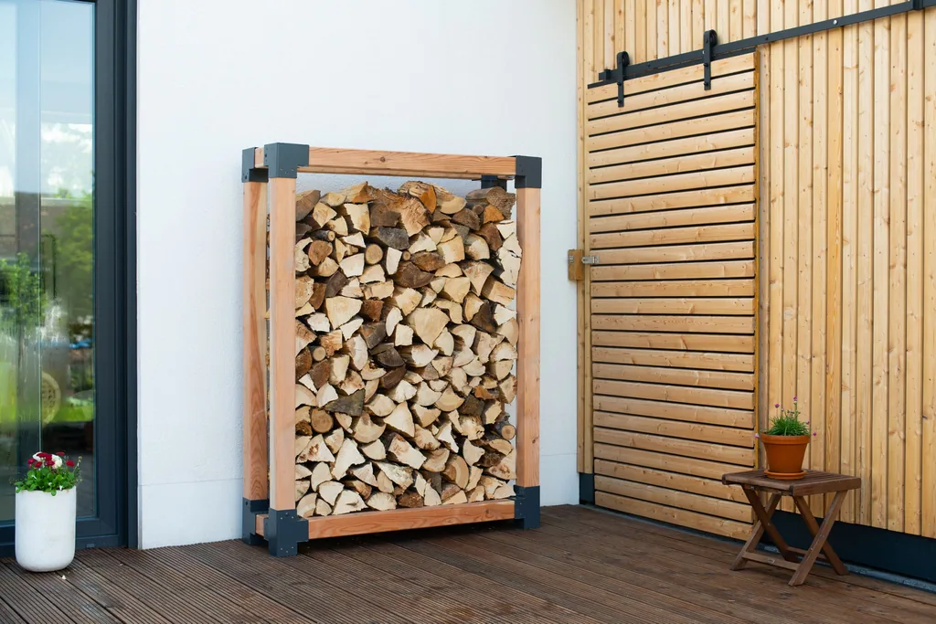 Westmann Kaminholzregal Michel XL Holz natur