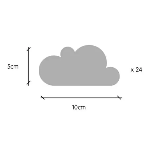 tresxics Wandsticker Wolken mint