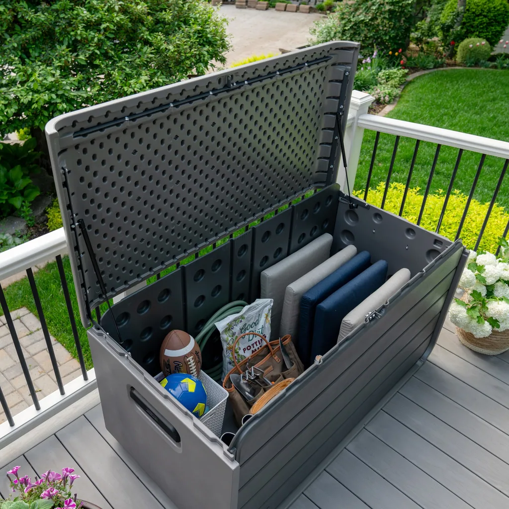 Lifetime Kissenbox Space XL 625 L grau