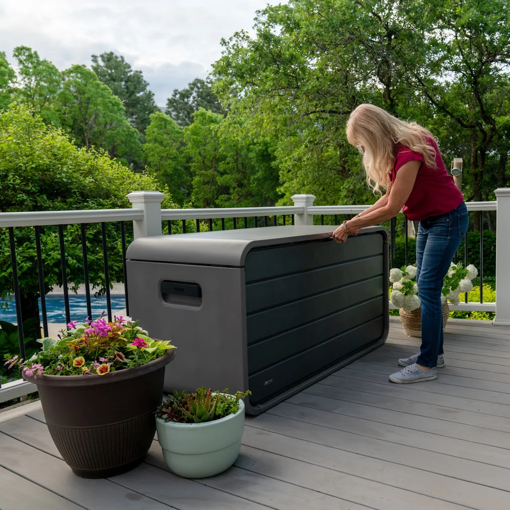Lifetime Kissenbox Space XL 625 L grau