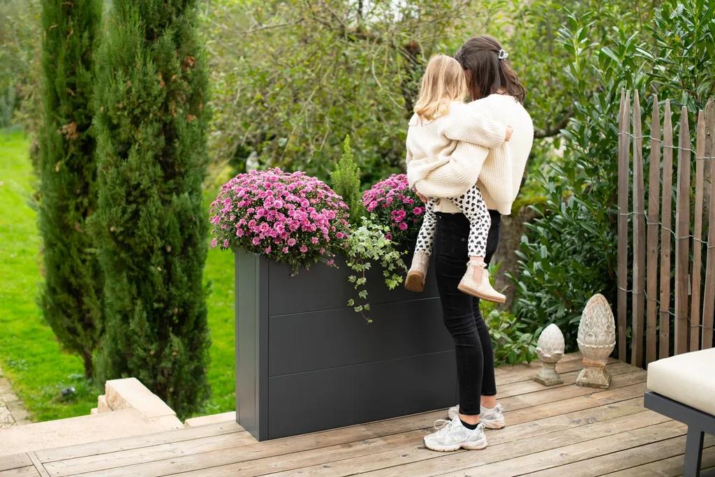 Westmann Pflanzkasten Talus XL Metall anthrazit