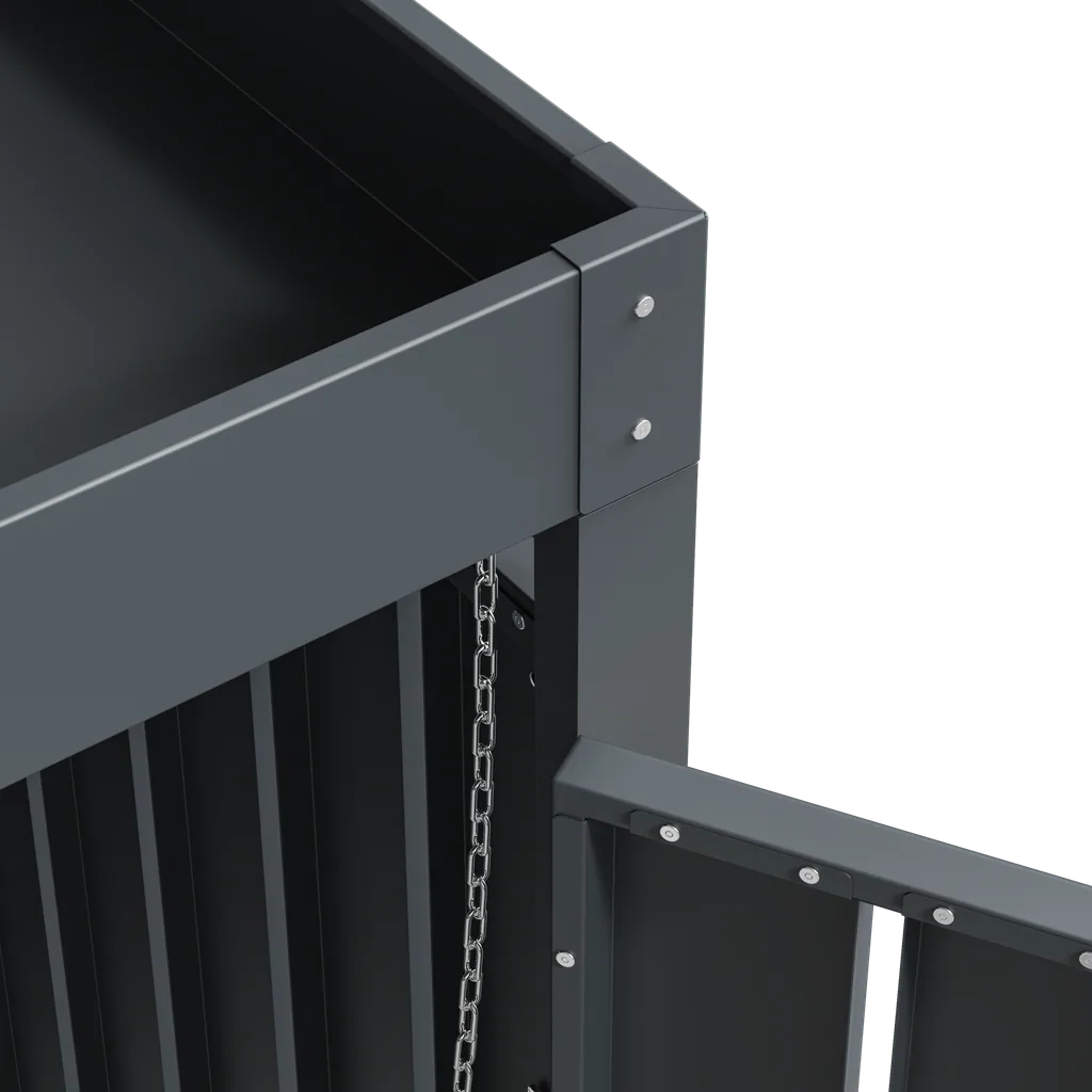 Westmann Mülltonnenbox Planta 5er anthrazit (5× 240 L)