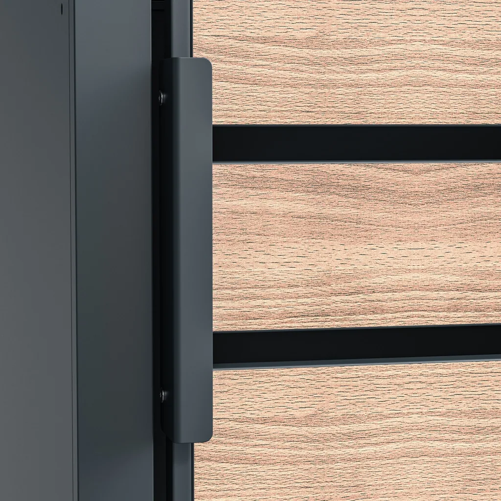 Westmann Mülltonnenbox Lacina 4er holzoptik (4× 240 L)