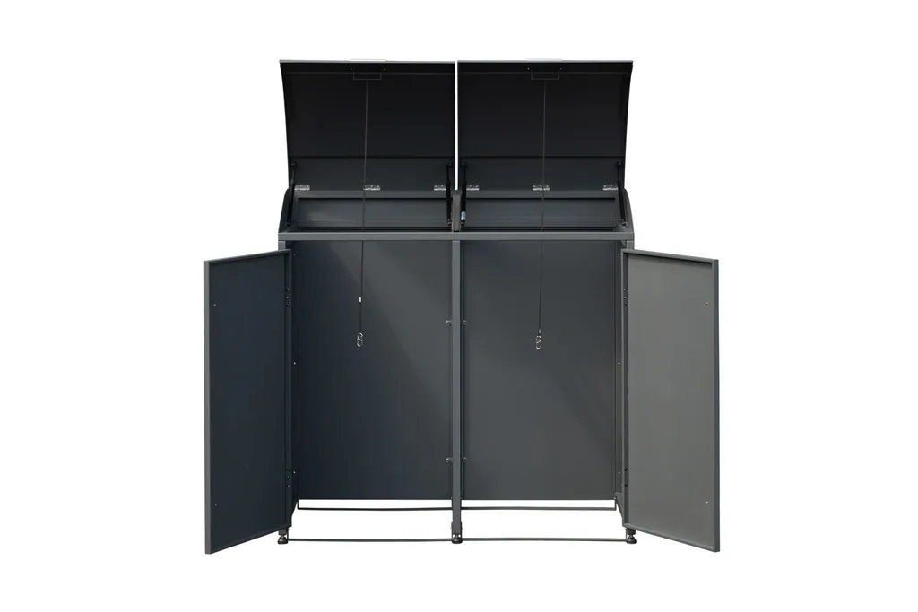 Westmann Mülltonnenbox Moderna 2er anthrazit (2× 240 L)