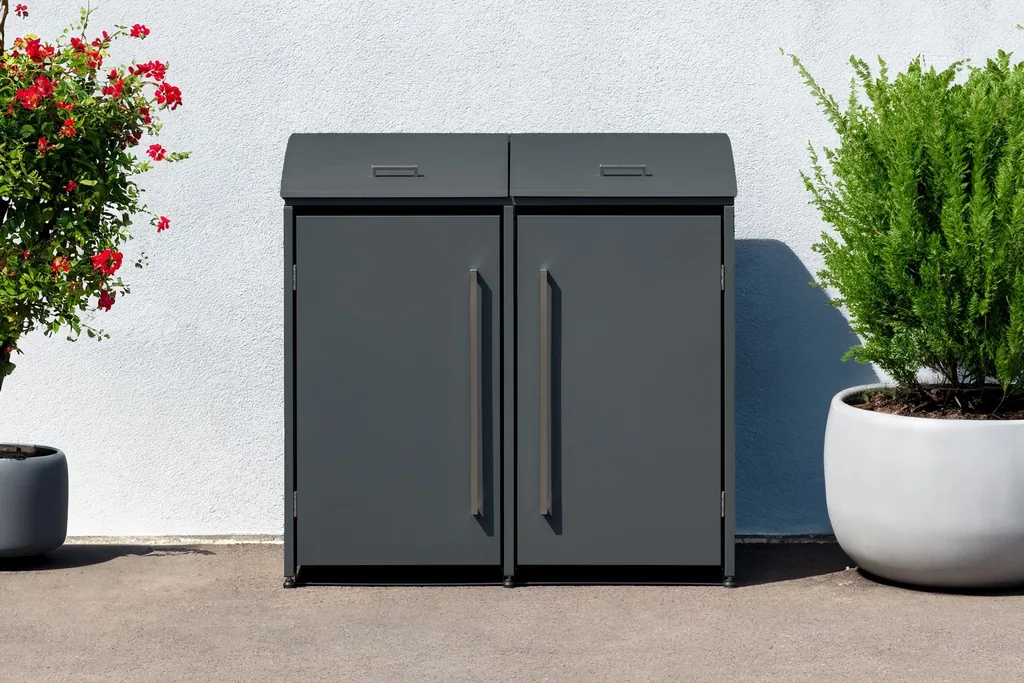 Westmann Mülltonnenbox Moderna 2er anthrazit (2× 240 L)