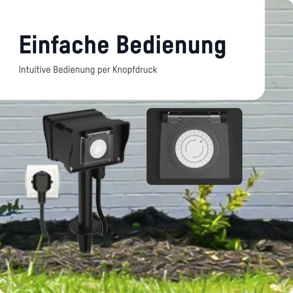 Outdoor Zeitschaltuhr AES8 mit 2 Steckdosen