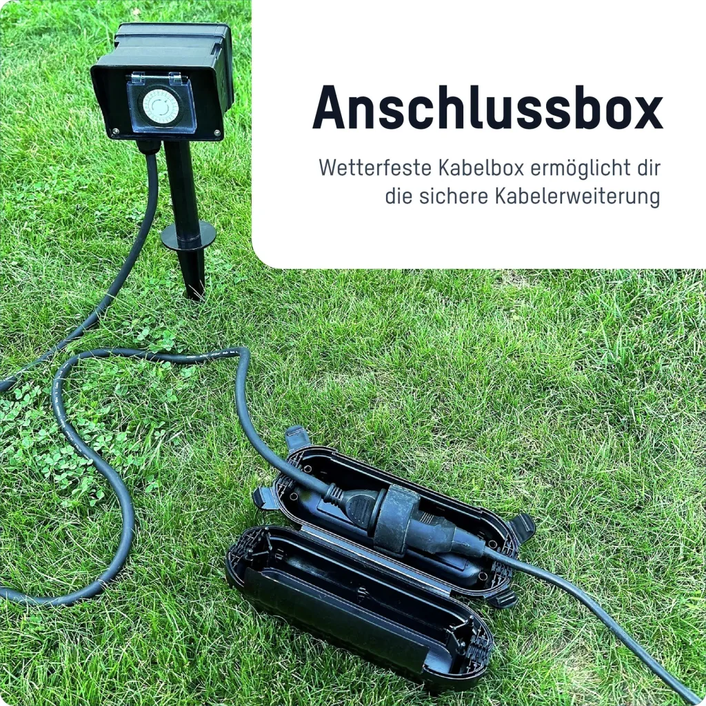 Outdoor Zeitschaltuhr AES8 mit 2 Steckdosen
