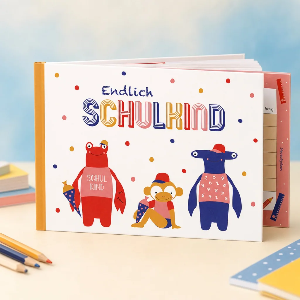 Ava & Yves Erinnerungsbuch "Endlich Schulkind"