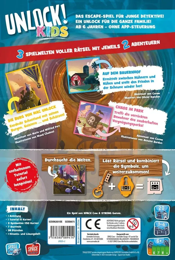 Gesellschaftsspiel Unlock! Kids