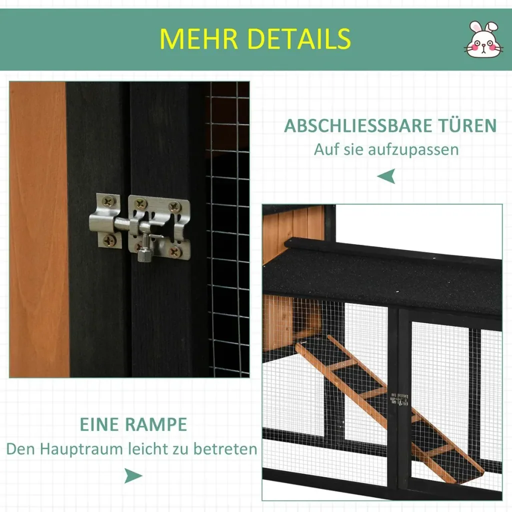 Kleintierstall doppelstöckig Tierk