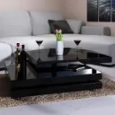 Couchtisch - schwarz 60x60x30,5 cm v