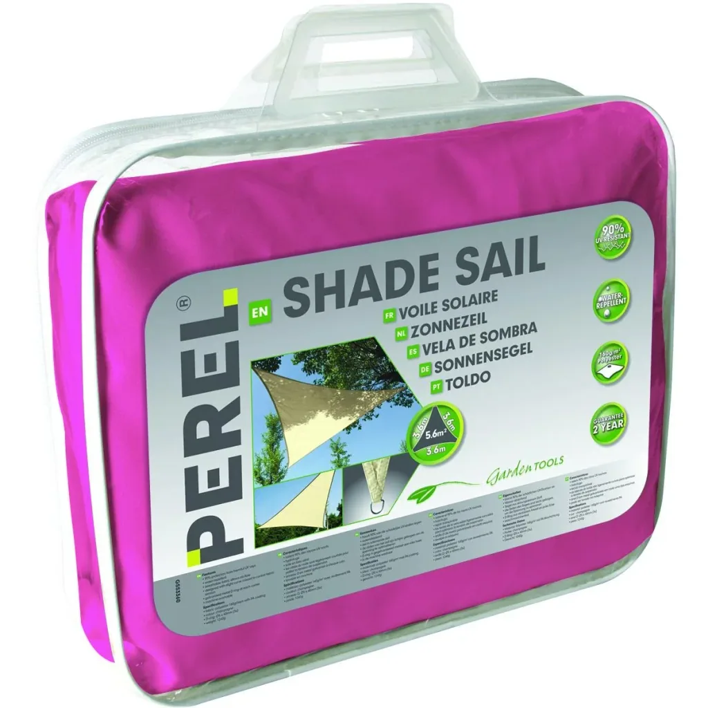sonnensegel - dreieckig - 5 x 5 m x 5 m - fuchsia