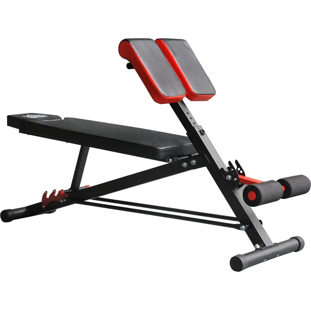 Multifunktionale Trainingsbank schwarz/rot