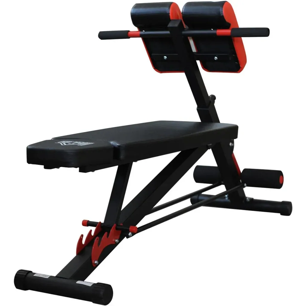 Multifunktionale Trainingsbank schwarz/rot