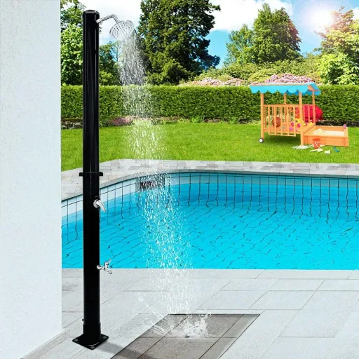 NL Außendusche/Gartendusche - Warmwasser aus Sonnenenergie 215cm
