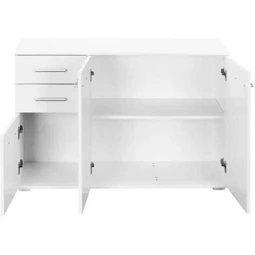 Sideboard / Kommode weiß mit 3 Türen & 2 Schubladen