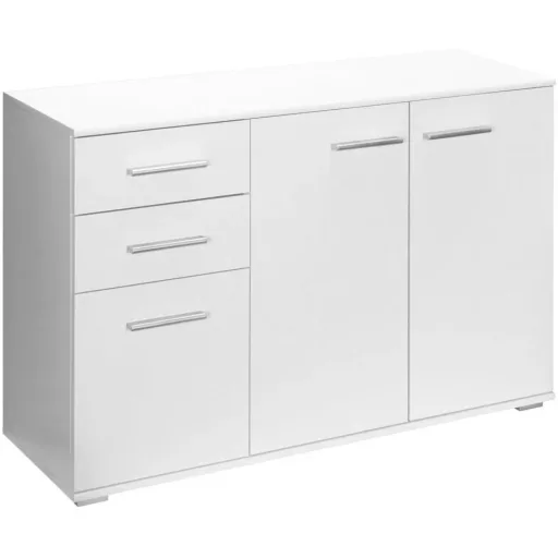 Sideboard / Kommode weiß mit 3 Türen & 2 Schubladen