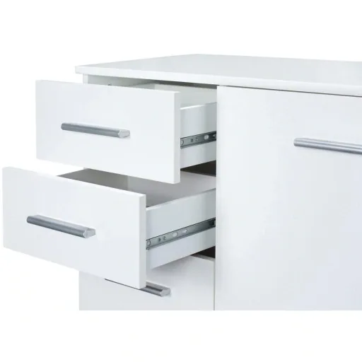 Sideboard / Kommode weiß mit 3 Türen & 2 Schubladen