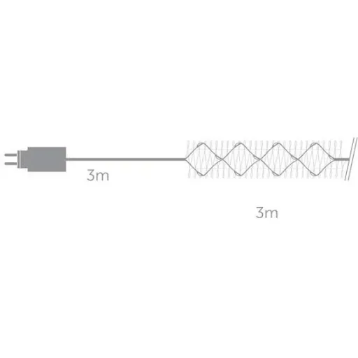 Vellight Weihnachtsbeleuchtung - 8x3m - 80 LEDs- Arizona Weiß - Innen und Außen