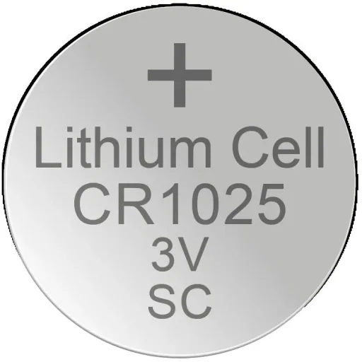 Lithium Knopfzelle CR1025, 3 Volt - 5 Stück