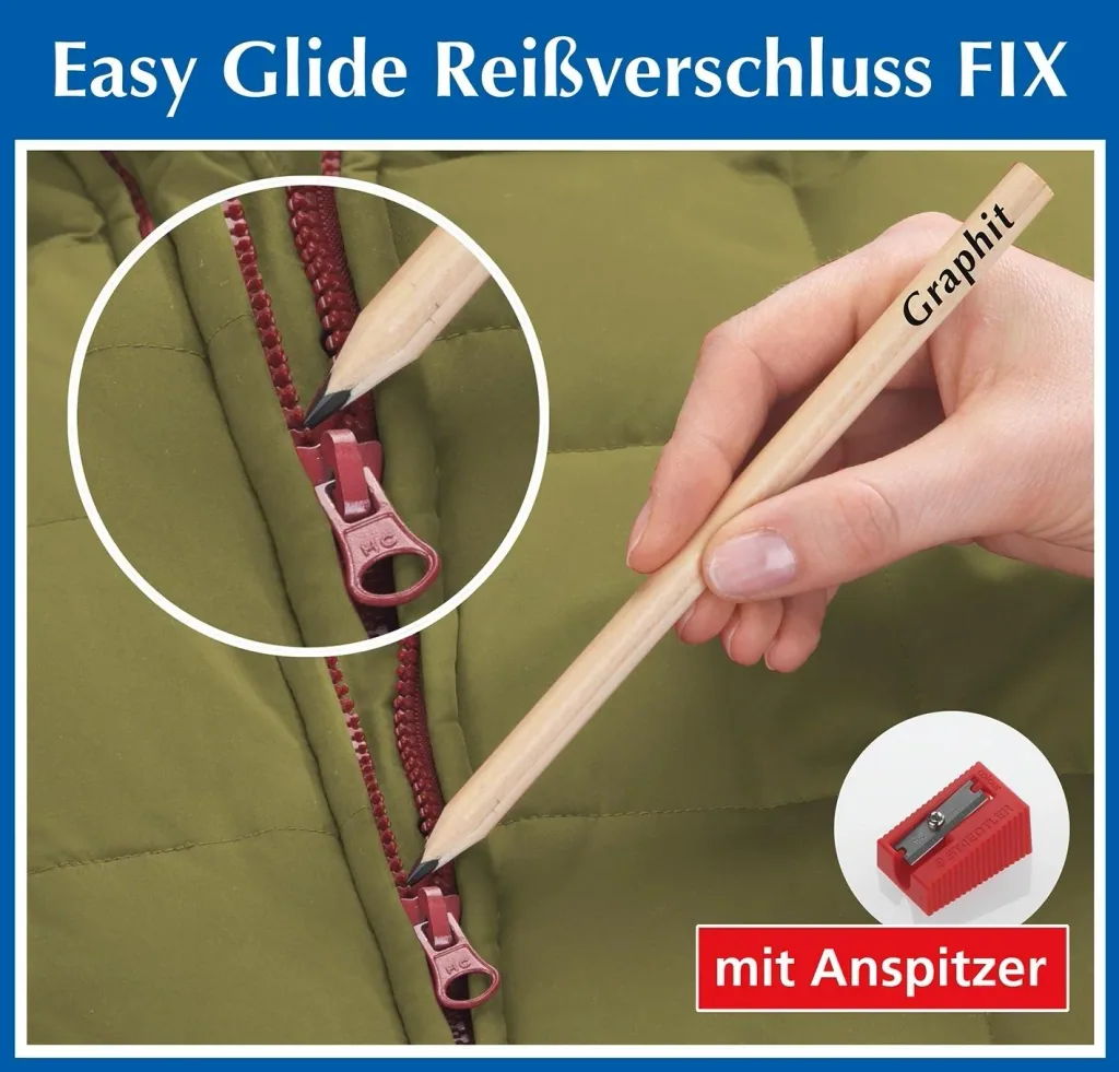 Reißverschluss-Stift, 2-teilig