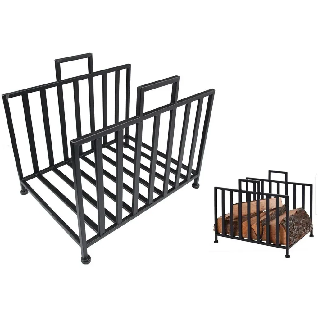 Pro Garden Kaminholzständer - 41 x 31 x 35cm - Schwarz
