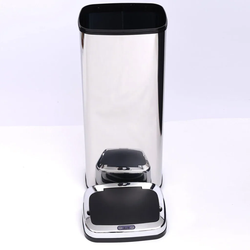 Edelstahl Automatik Sensor 50L Mülleimer (viereckig)