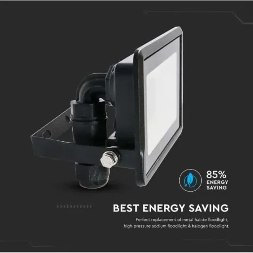 VT-138 LED-Flutlicht - 30 W - 2340 Lm - 6500K - Schwarz