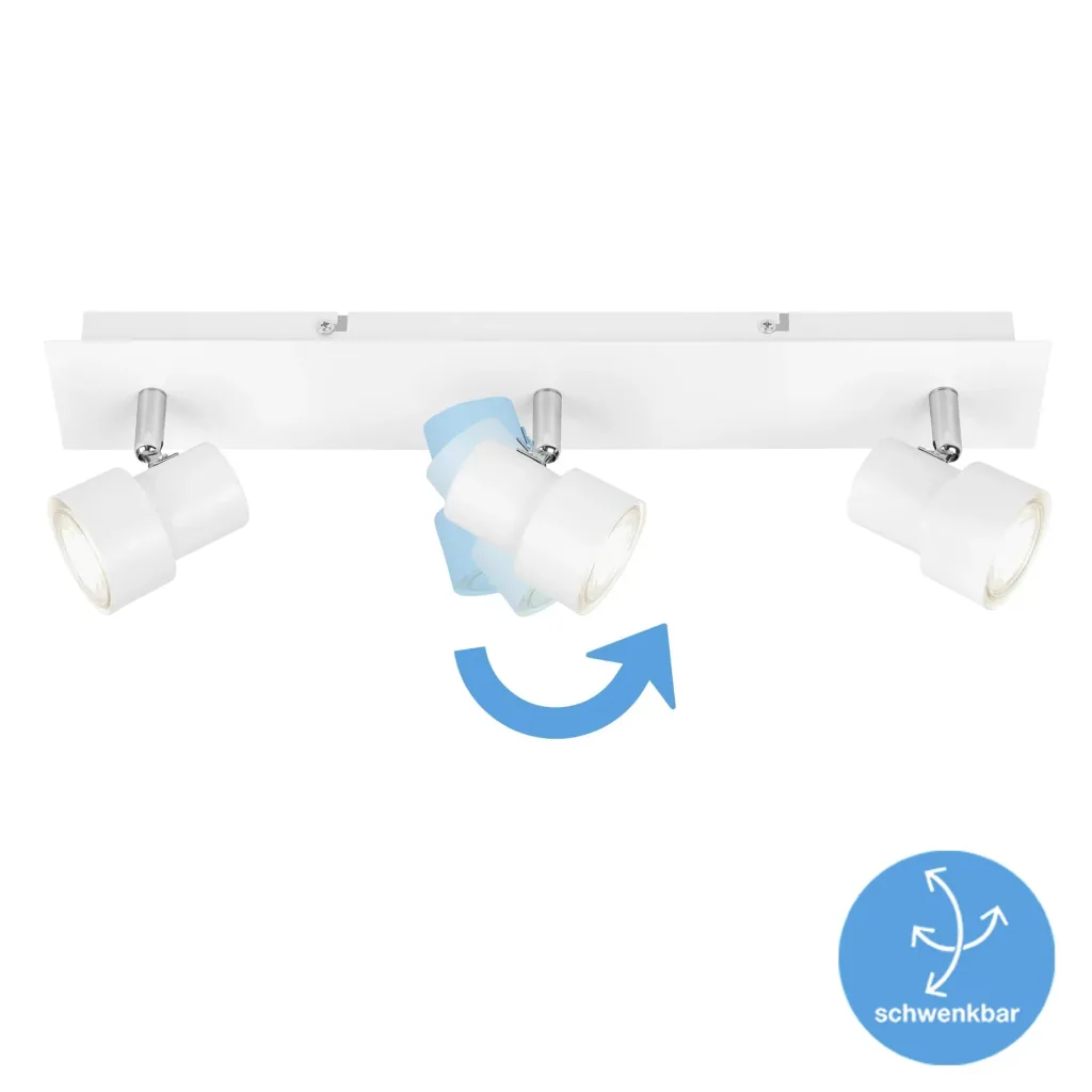 LED Deckenleuchte, 1380 Lumen, 15 Watt, GU10, weiß