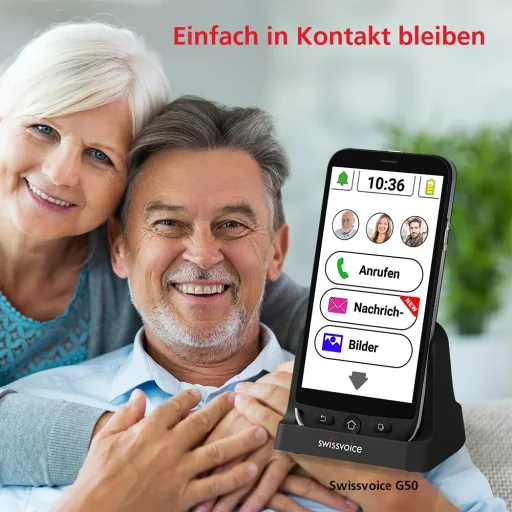Smartphone mit SOS Taste und 3 Bildschnellwahl-Button