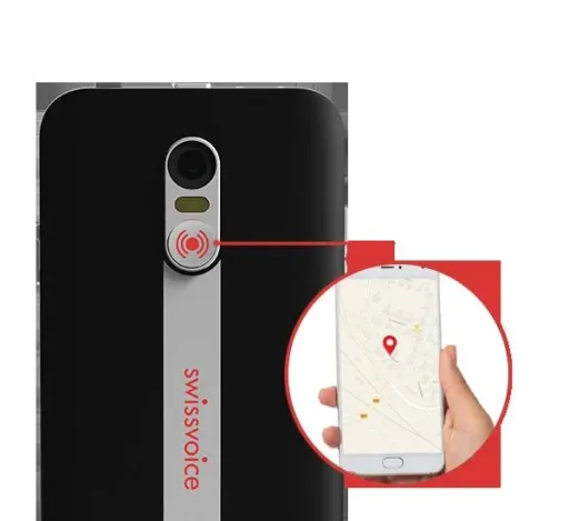 Smartphone mit SOS Taste und 3 Bildschnellwahl-Button