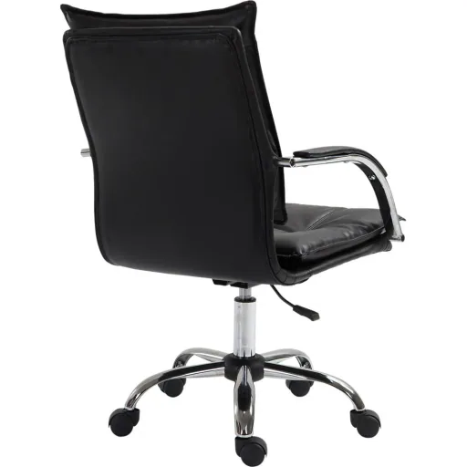 Bürostuhl Drehstuhl höhenverstellbar rollbar ergonomisch PU schwarz 64 x 57 x (91 101) cm