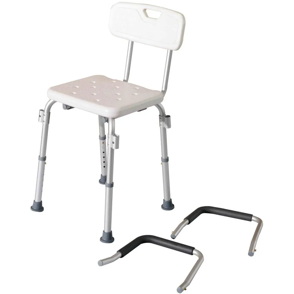 Duschhocker mit Lehne höhenverstellbar