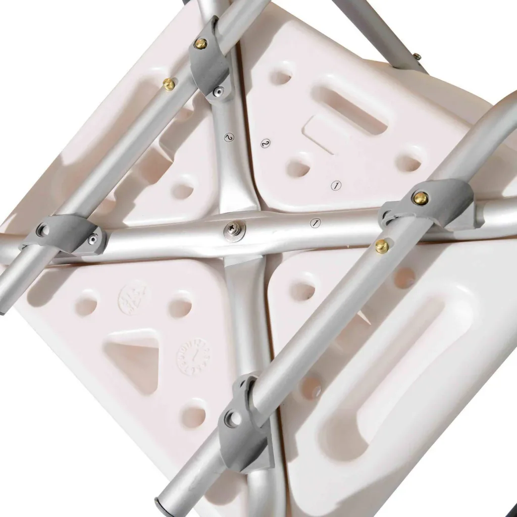 Duschhocker mit Lehne höhenverstellbar