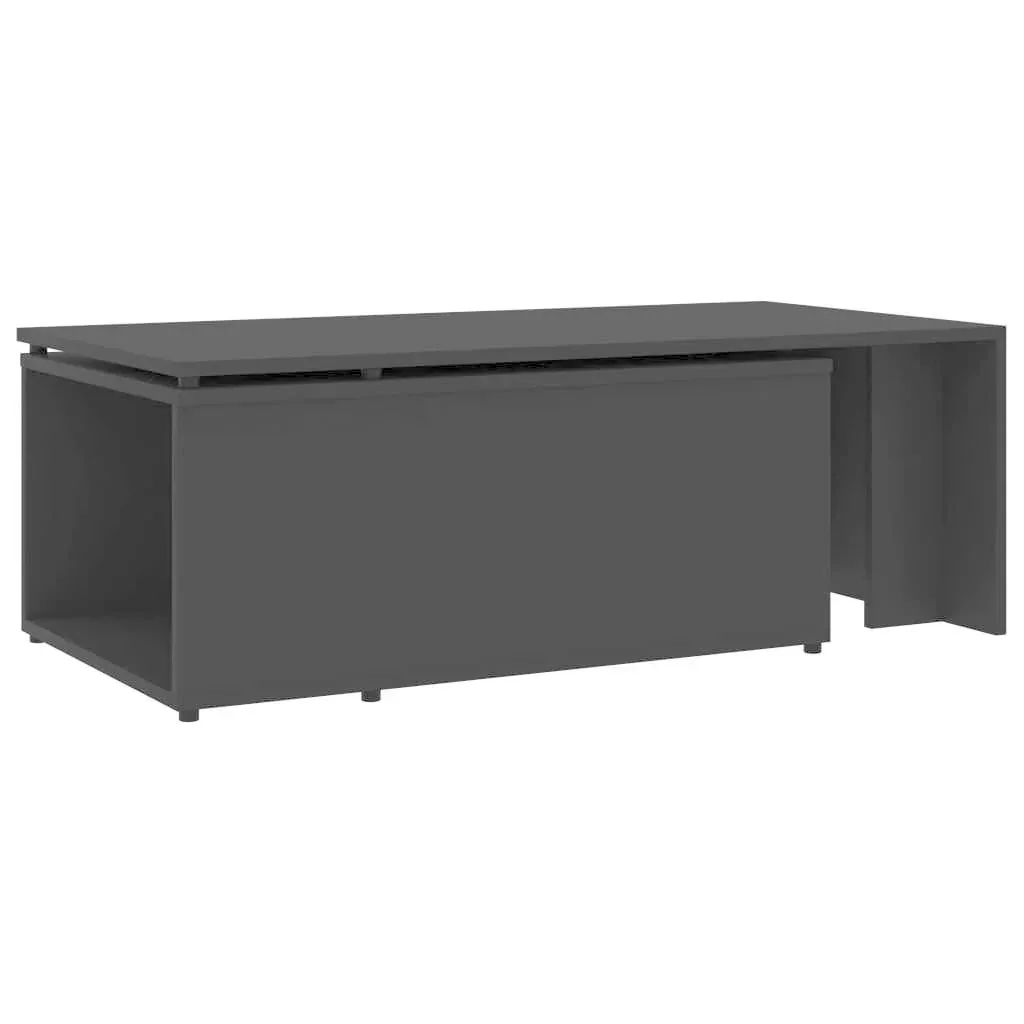 Couchtisch 150x50x35 cm schwarz Spanplatte