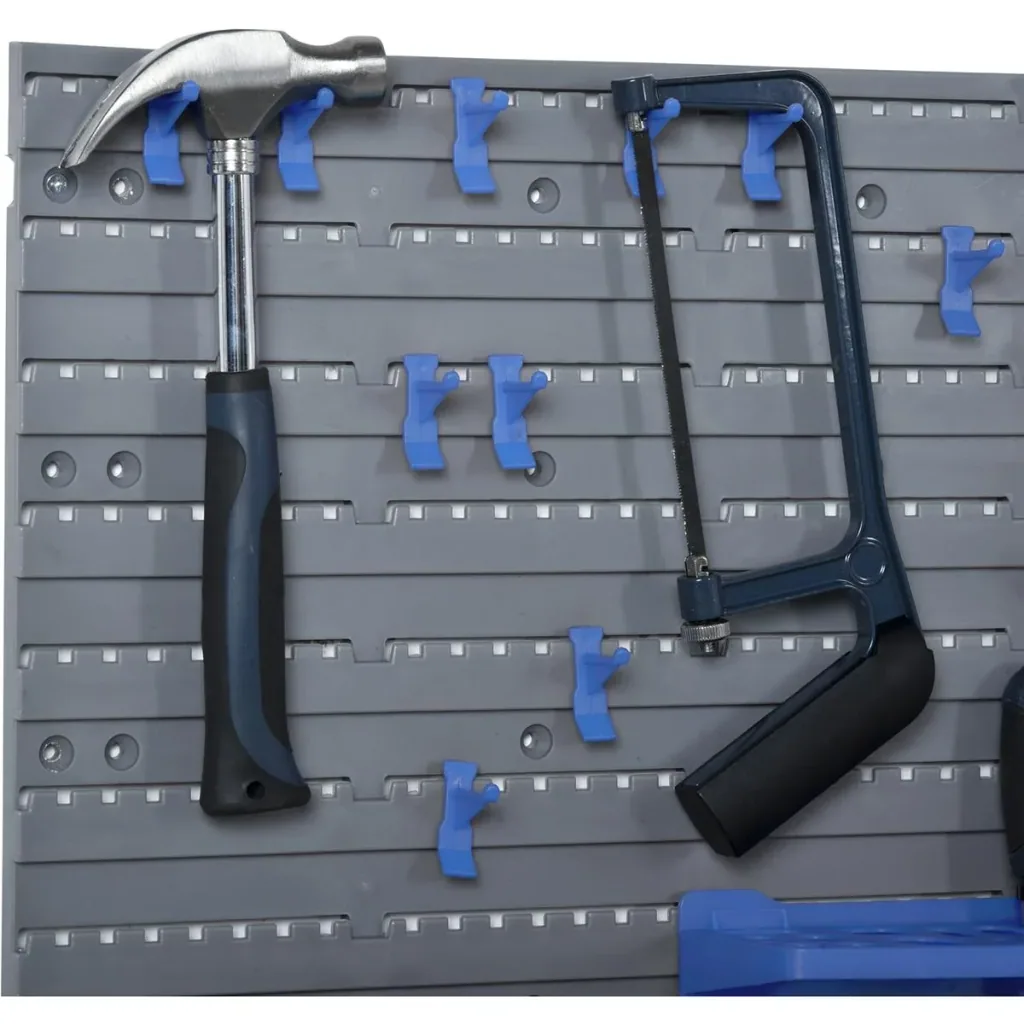 Werkzeugwand-Set 44-teilig Blau+Grau