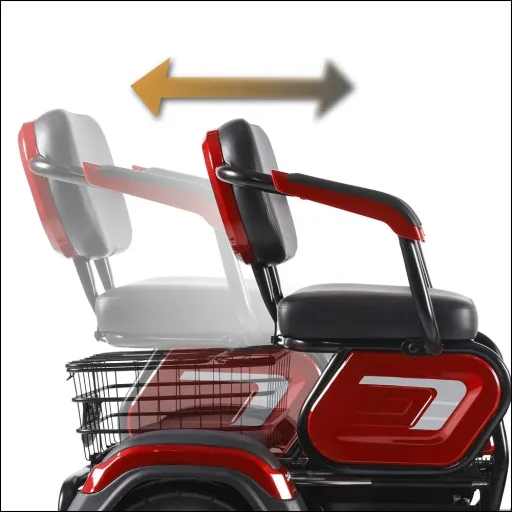 3-Rad E-Mobil Bari 6 km/h: 48V/20Ah Blei-Gel, blau