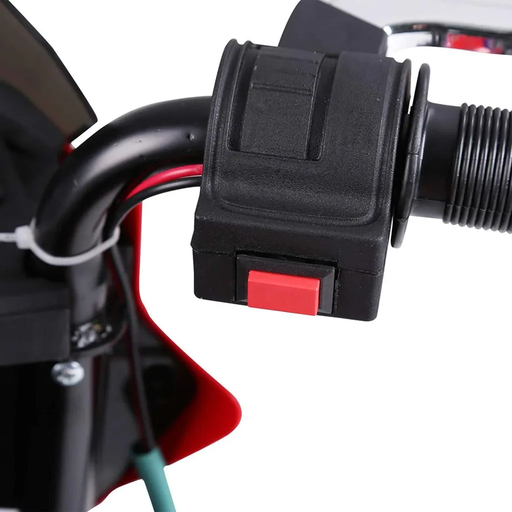 Elektro-Motorrad Motorrad für Kinder ab 3 Jahren Elektrofahrzeuge 3 km/h PP Rot 105 x 52,3 x 62,3 cm