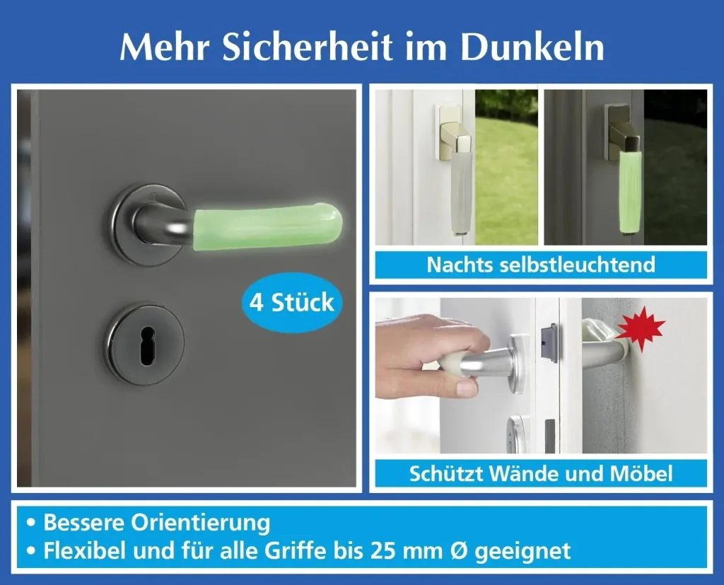 Leuchtender Tür- und Fensterschutz, 4er-Set