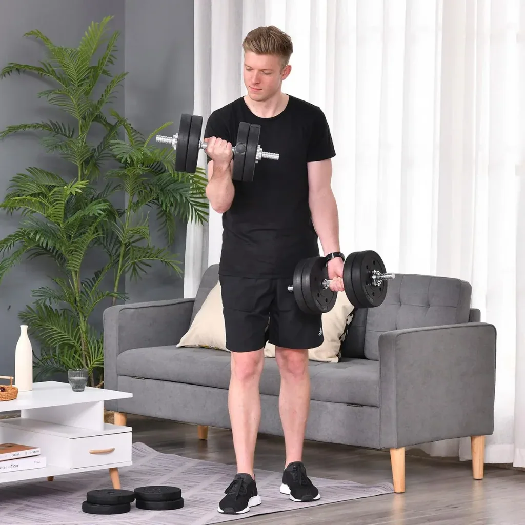 Kurzhantel Set 30 kg schwarz